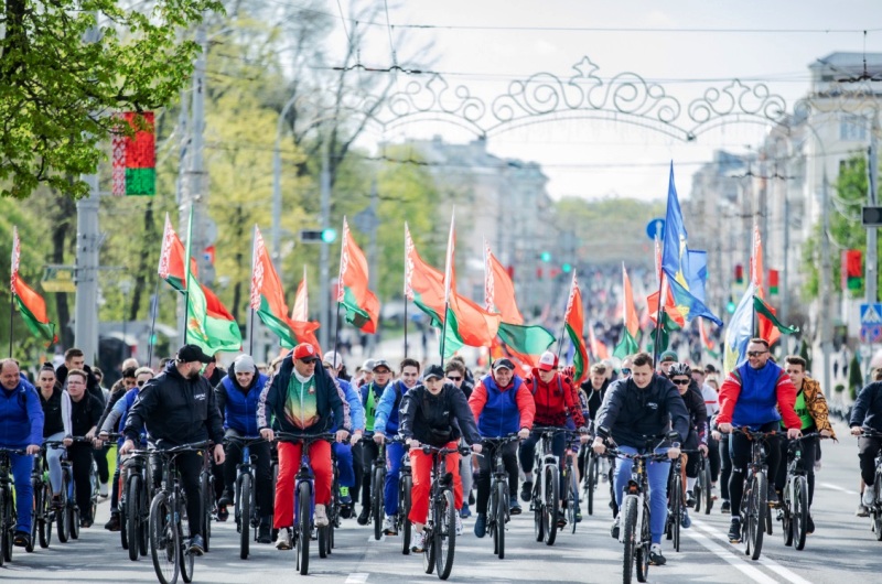 Сотрудники инспекции МНС по Советскому району г.Гомеля приняли участие в весеннем велопробеге